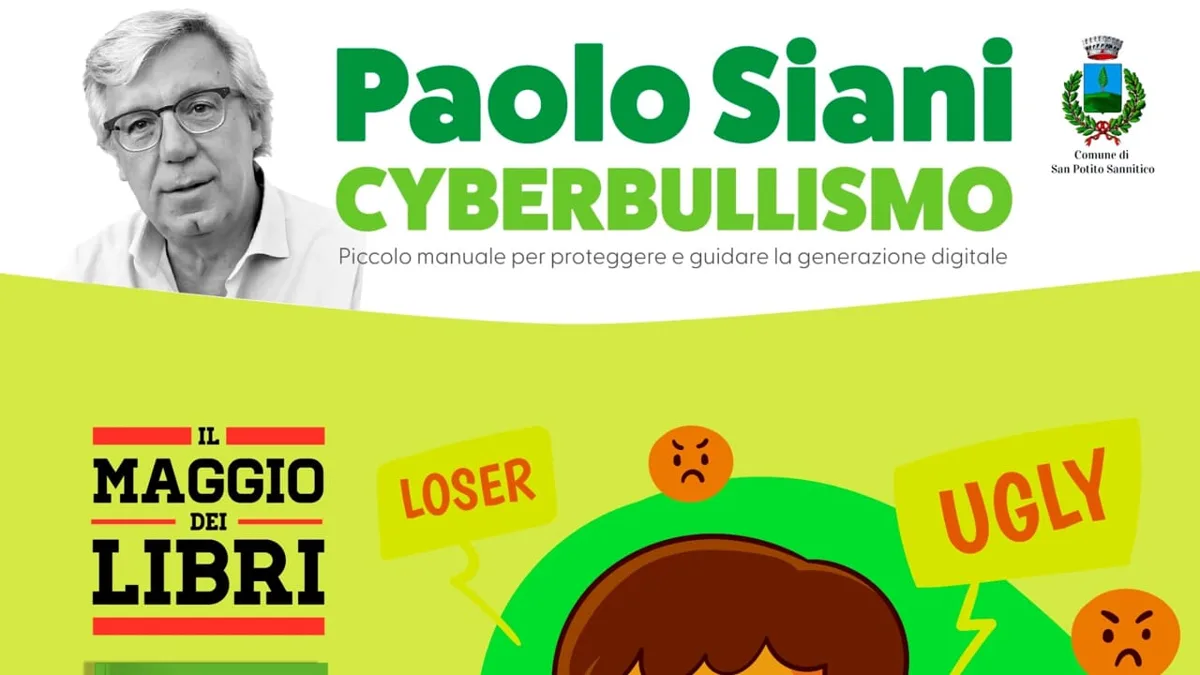 📘 Paolo Siani presenta il libro &ldquo;Cyberbullismo&rdquo; a San Potito Sannitico