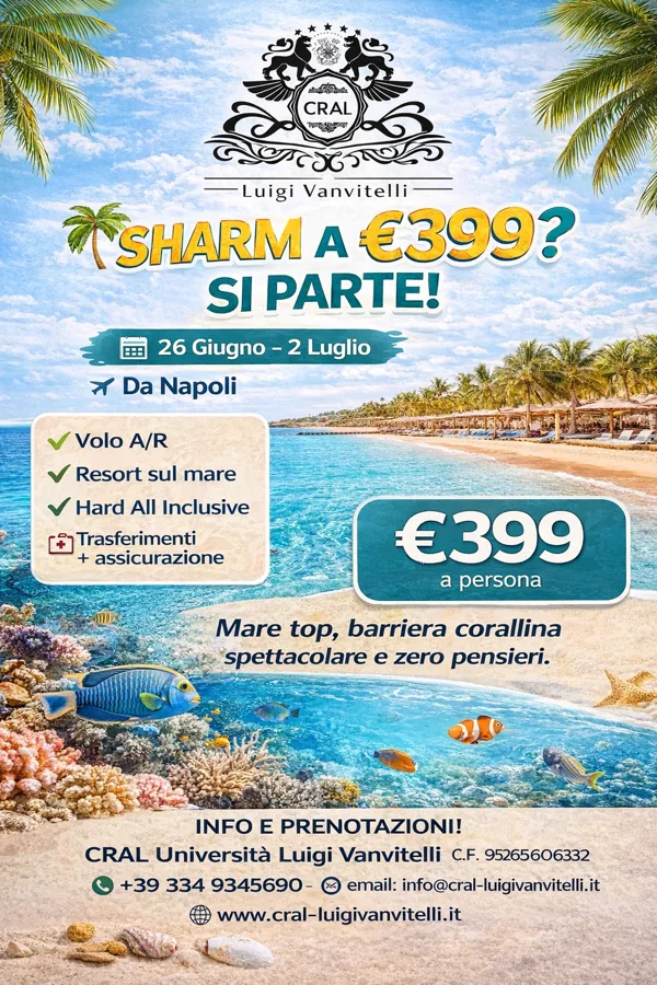 🌴 SHARM A &euro;399? SI PARTE!