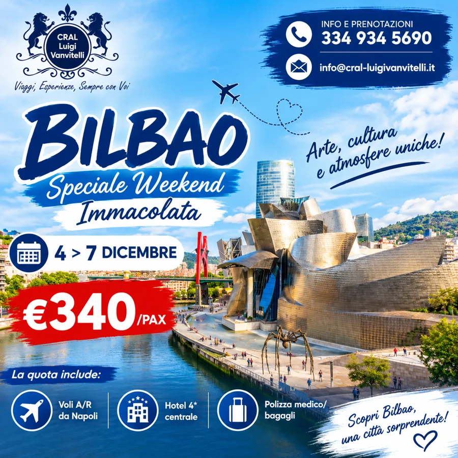 🎄🇪🇸 SPECIALE WEEKEND DELL&rsquo;IMMACOLATA A BILBAO! ✨