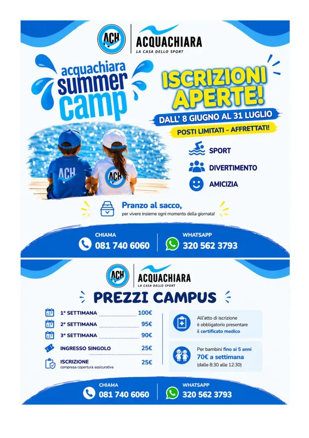 ACQUACHIARA SUMMER CAMP