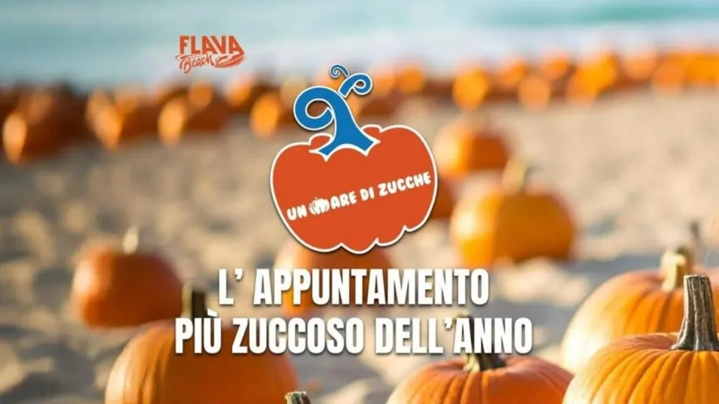 🎃 &ldquo;Un Mare di Zucche&rdquo; torna al Flava Beach: magia d&rsquo;autunno in riva al mare