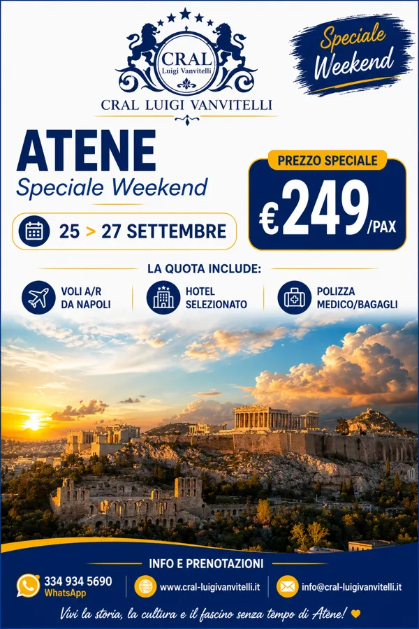 🏛️☀️ SPECIALE WEEKEND AD ATENE ☀️🏛️