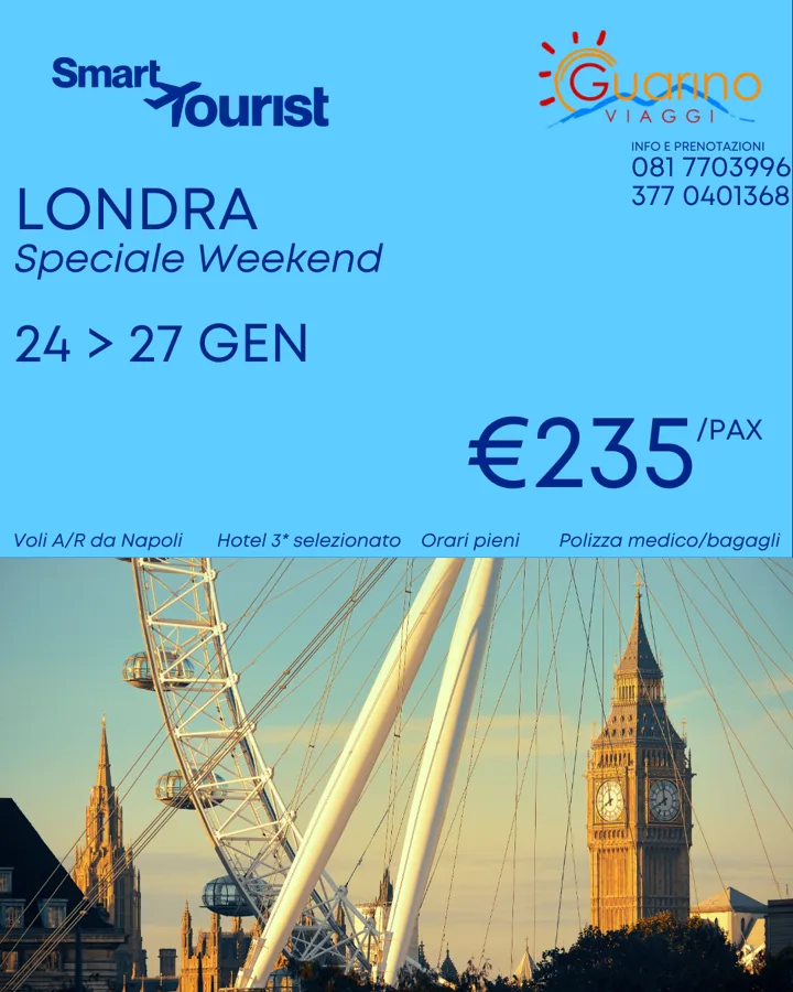 3 notti a Londra con volo incluso