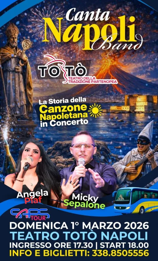 🎶 Canta Napoli 2.0: la grande festa della canzone napoletana arriva al Teatro Tot&ograve; 🎭
