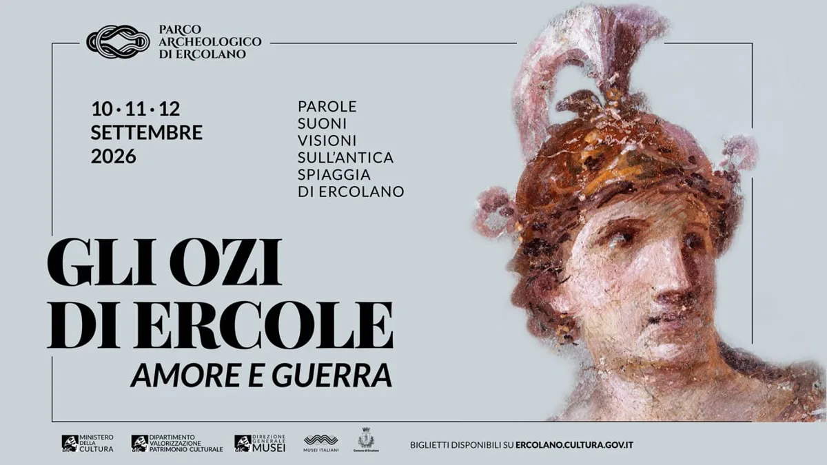 🏛️ Gli Ozi di Ercole 2026: tre serate tra &ldquo;Amore e Guerra&rdquo; sull&rsquo;Antica Spiaggia di Ercolano