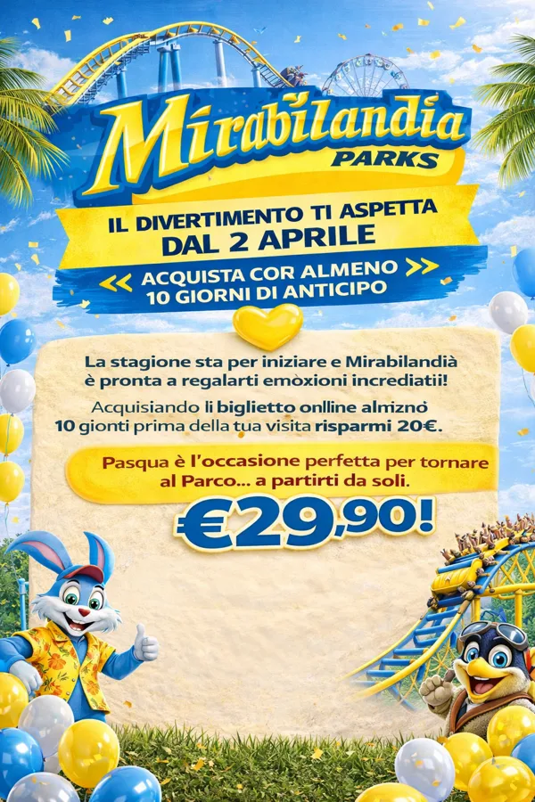 🎢 Il divertimento ti aspetta: Mirabilandia riapre le porte!