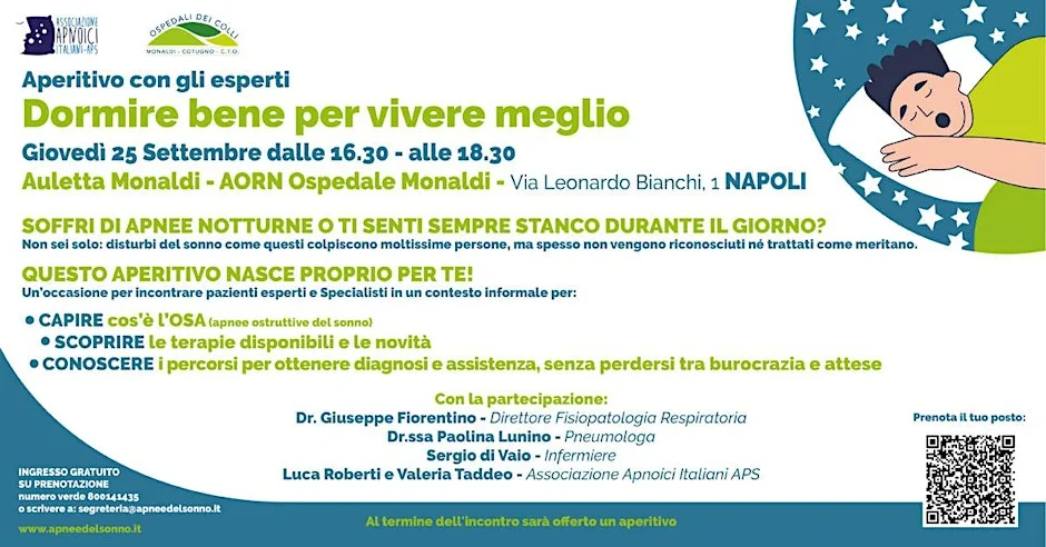 Aperitivo con gli Esperti - Auletta SOFIA - AORN Monaldi (Napoli)