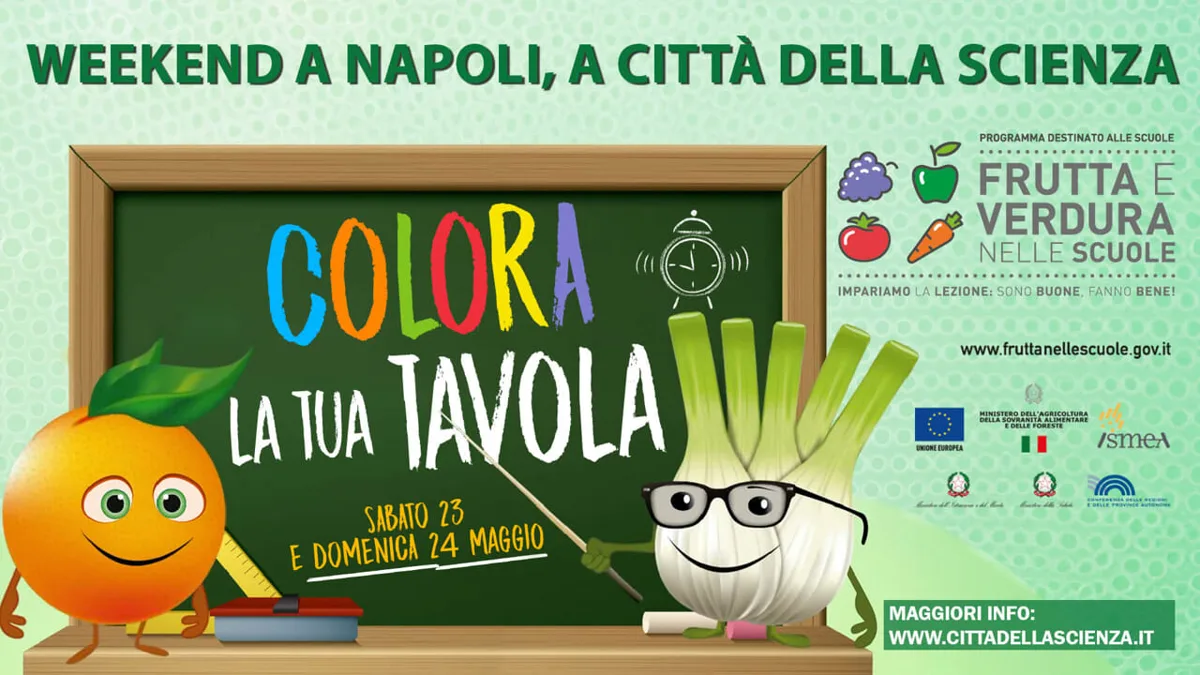 🥦 A Citt&agrave; della Scienza un weekend dedicato al mangiar sano tra laboratori, giochi e attivit&agrave; per famiglie