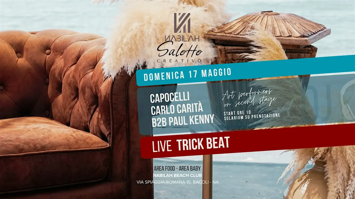 🌅 Domenica al Nabilah: musica, mare e ingresso gratuito entro le 13