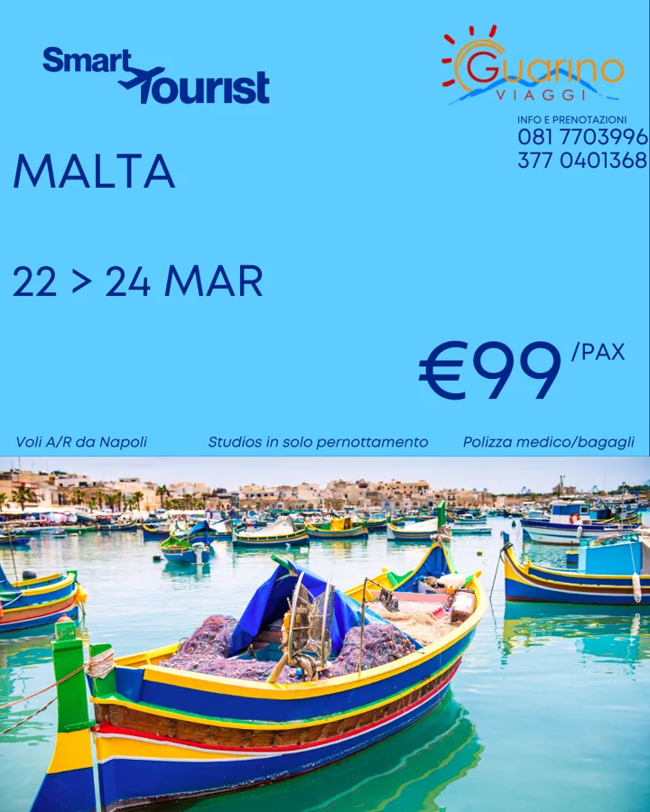 ✈️ WEEKEND A MALTA A SOLI 99&euro;! ☀️