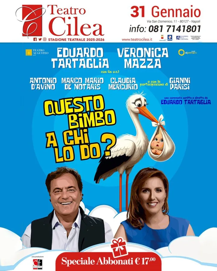 EDUARDO TARTAGLIA E VERONICA MAZZA&nbsp;IN&nbsp;"QUESTO BIMBO A CHI LO DO?"