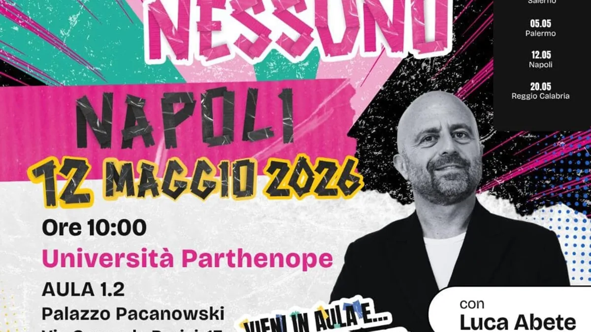 🎓 #NonCiFermaNessuno: Luca Abete incontra gli studenti dell&rsquo;Universit&agrave; Parthenope
