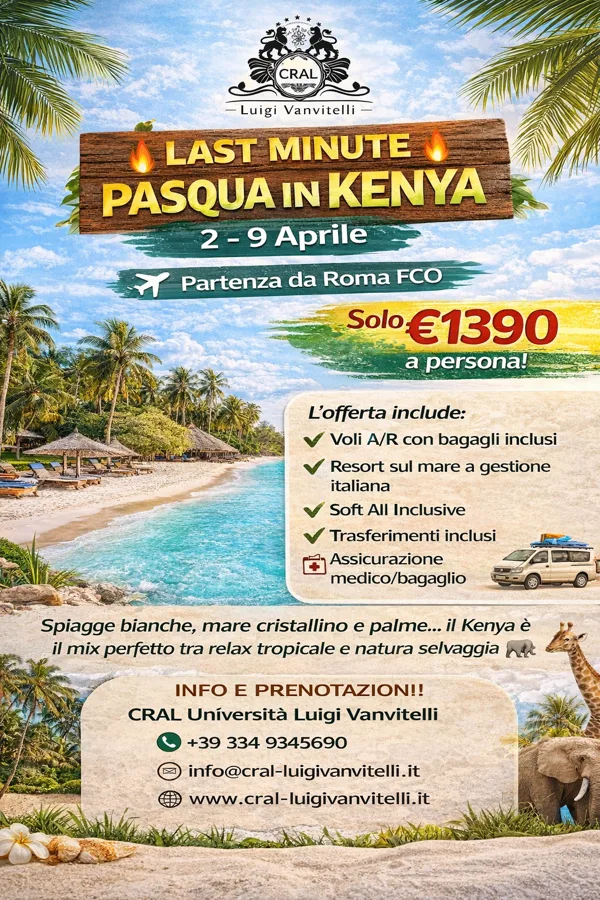 🔥 LAST MINUTE PASQUA IN KENYA 🔥