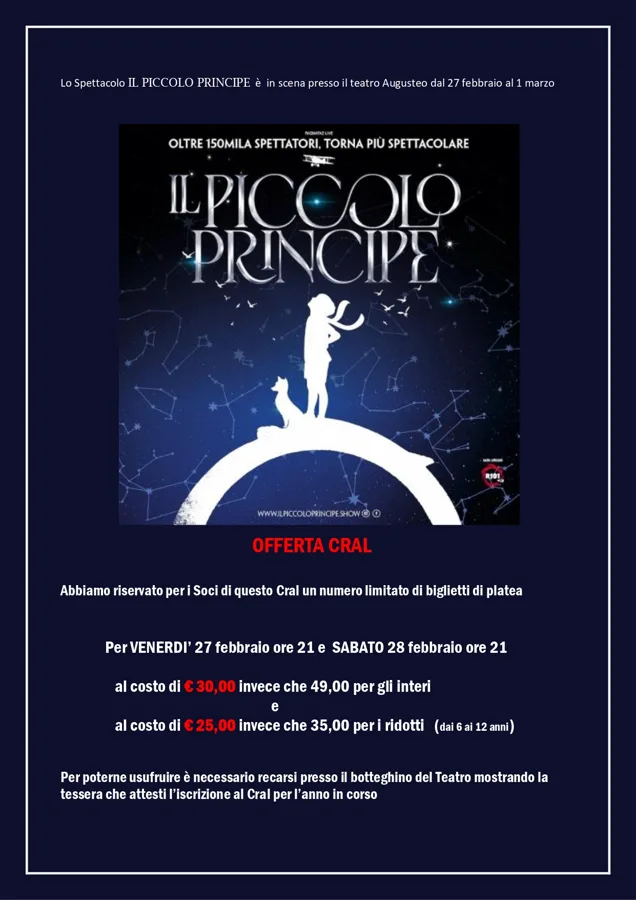 Il Piccolo Principe - Teatro Augusteo