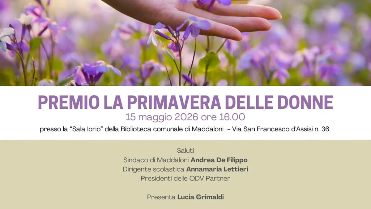 🌸 Maddaloni celebra il Premio &ldquo;La Primavera delle Donne&rdquo;