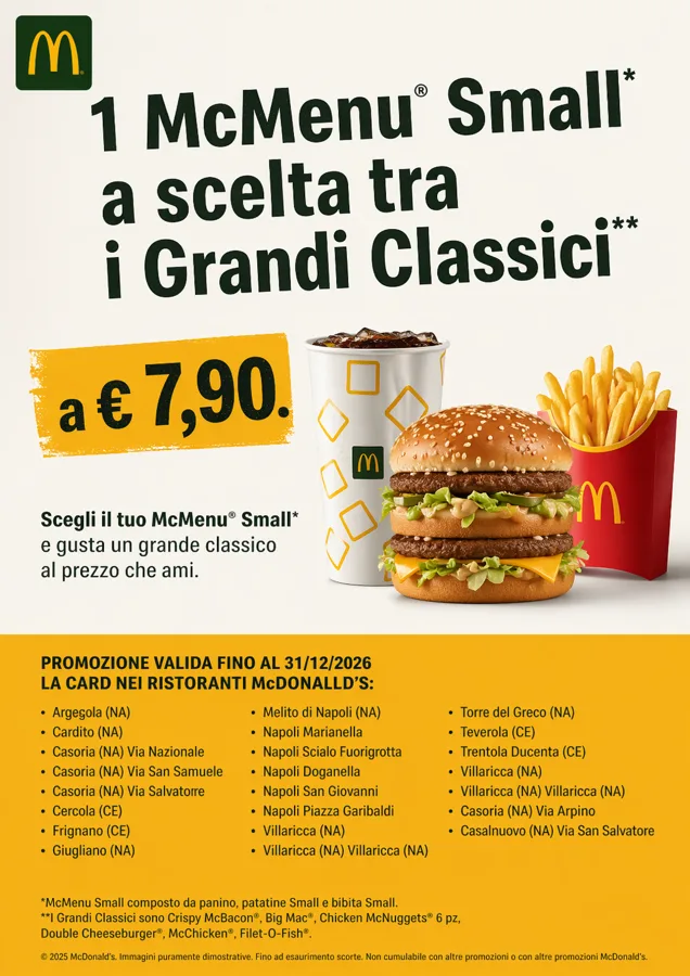 🍔 PROMO RISERVATA AI SOCI CRAL 🍟