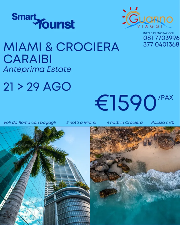 🌴✨ Estate 2026: Miami + Crociera ai Caraibi! ✨🌴