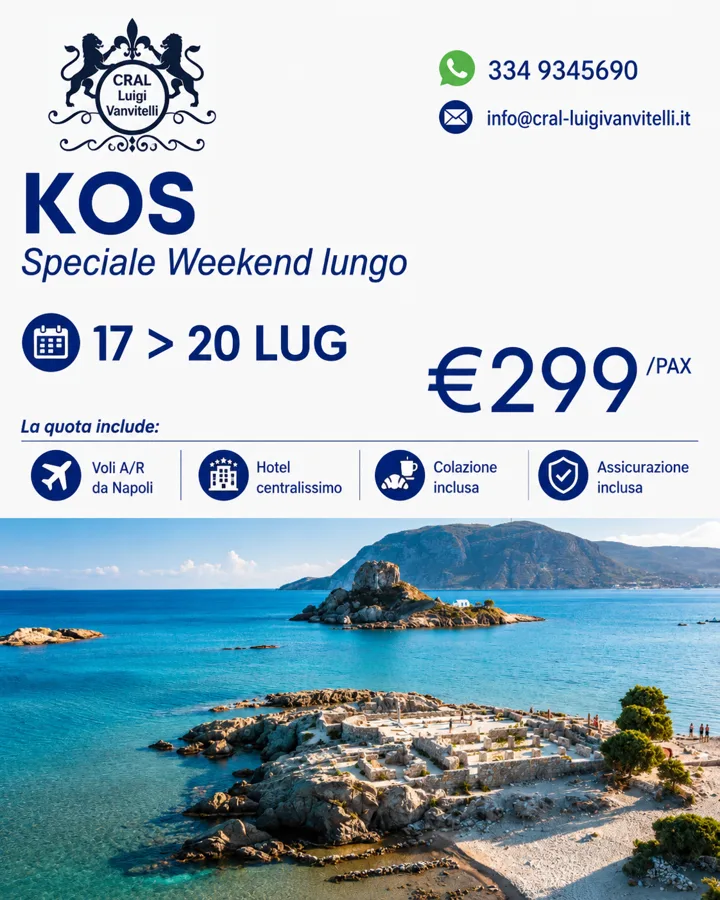 🌊🇬🇷 SPECIALE WEEKEND LUNGO A KOS 🇬🇷🌊
