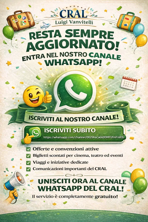 📲 Resta sempre aggiornato: entra nel nostro canale WhatsApp ufficiale!