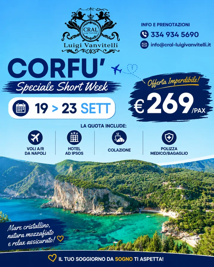 🔥 OFFERTISSIMA CORF&Ugrave; 🔥