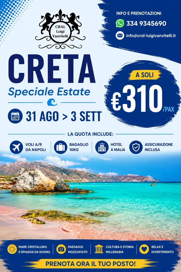 CRETA A SOLI &euro;310!
