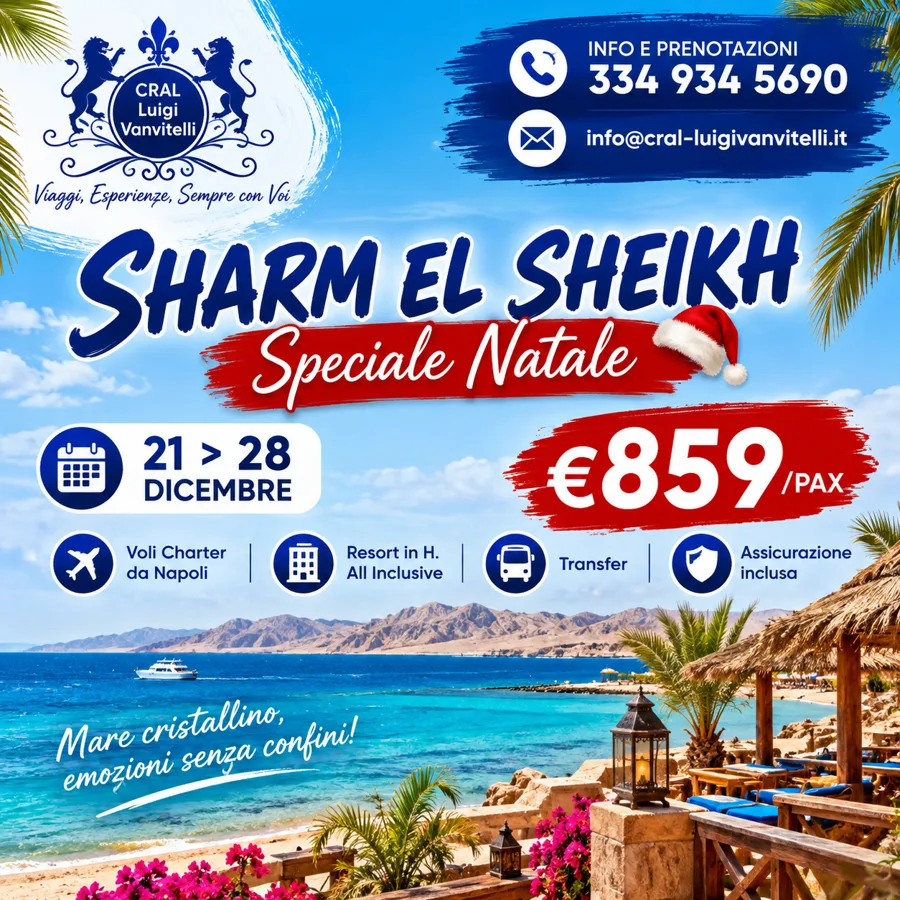 🎄☀️ SPECIALE NATALE A SHARM EL SHEIKH! 🇪🇬🌊