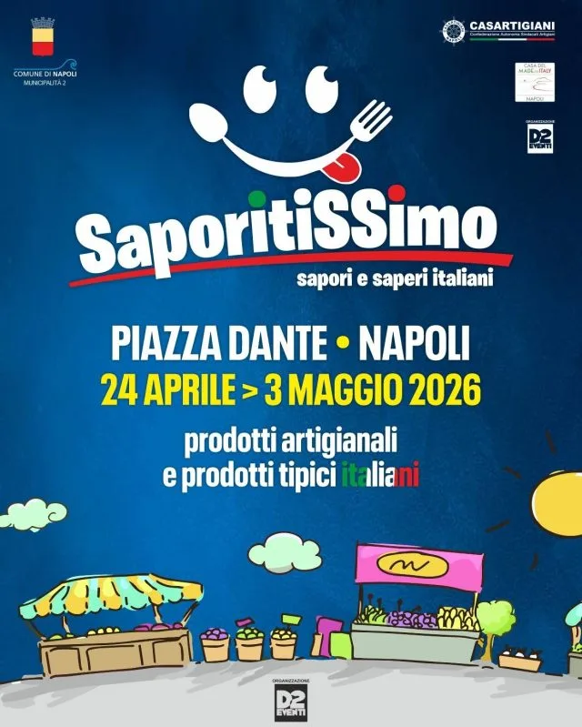 🍝 Saporitissimo torna a Napoli: 10 giorni tra gusto e tradizioni in Piazza Dante