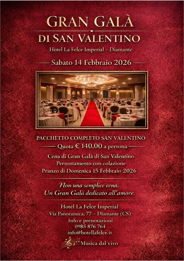 La Felce Imperial Hotel - Convenzione per 2026 - Diamante CS