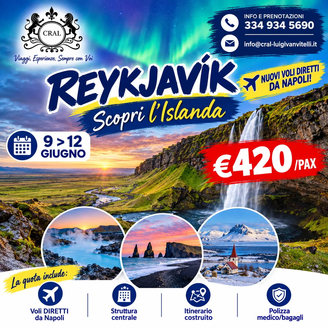 🇮🇸❄️ SCOPRI L’ISLANDA! – NUOVI VOLI DIRETTI DA NAPOLI! ✈️