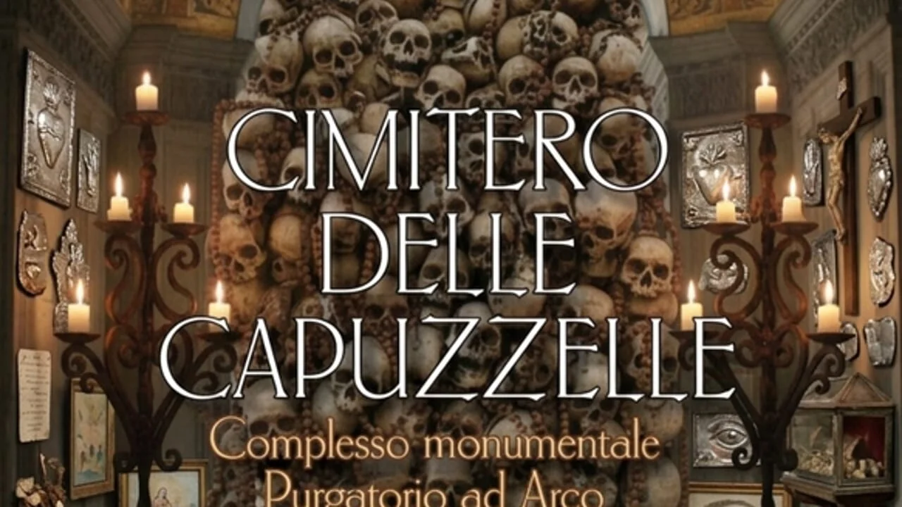 cimitero delle capuzzelle_ il viaggio delle anime nell'aldil&agrave;; riti e usanze legati al culto dei morti, dal complesso monumentale del purgatorio ad arco alla chiesa di santa luciella