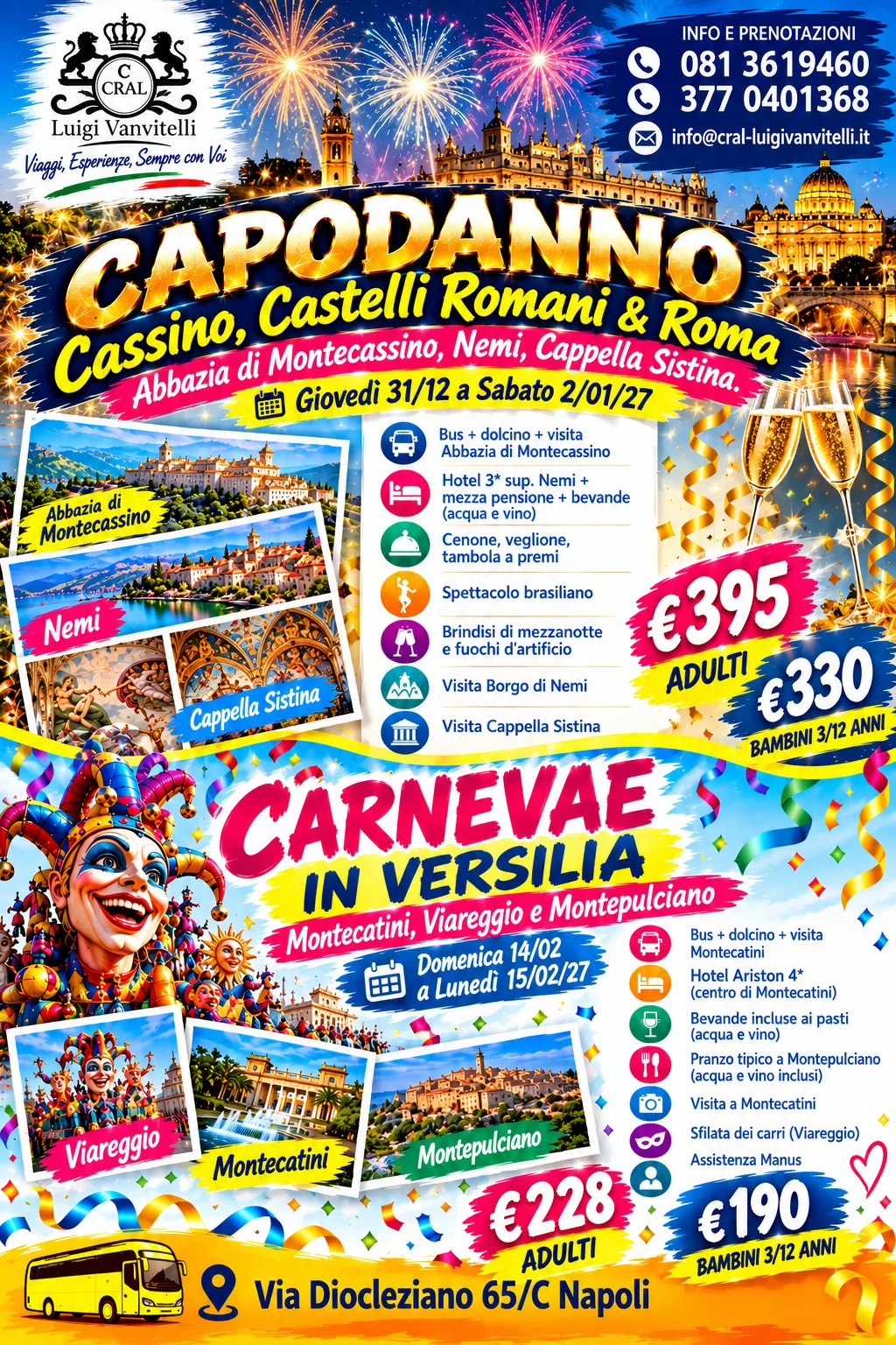 Offerte di viaggio Capodanno e Carnevale