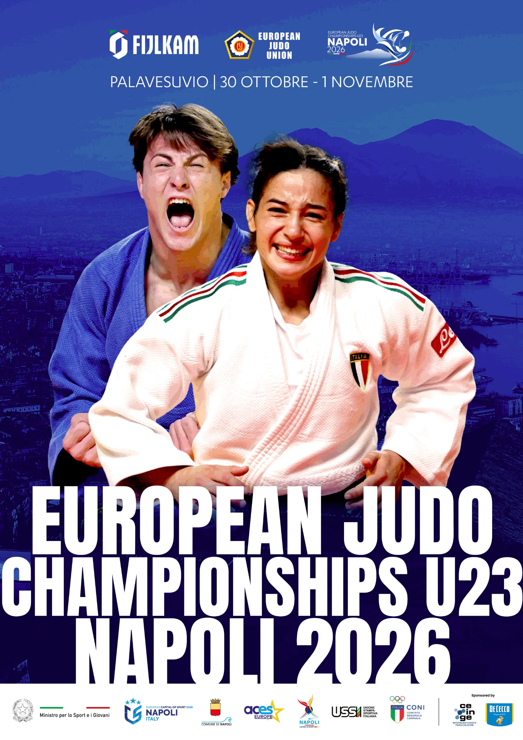 Locandina Europei U23 JUDO Napoli