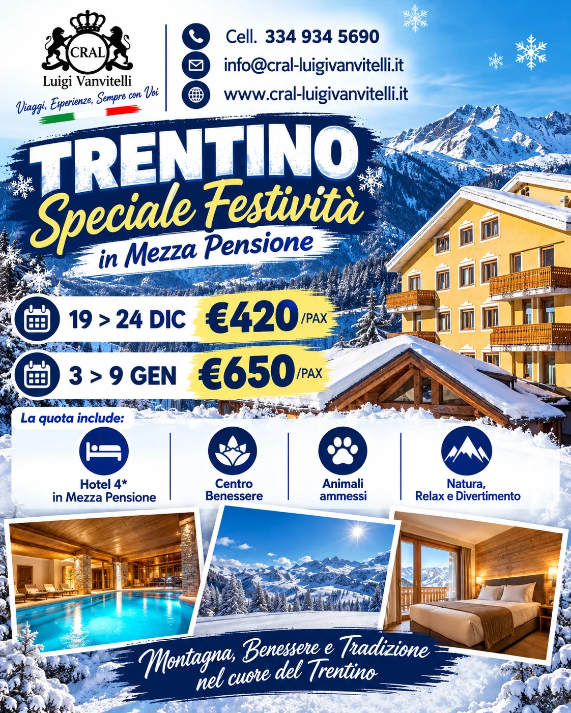 ❄️🎿 SPECIALE VACANZE NEVE IN TRENTINO! 🏔️✨
